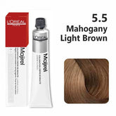 Loreal Professional Majirel Hair Color 50G No 5.5 Mahogany Light Brown + Oxidant 495Ml Combo